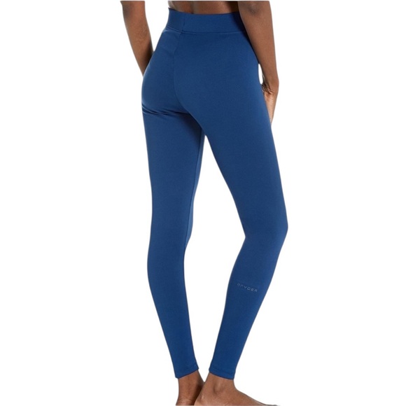 Spyder Women's Base Layer Leggings Blue Abyss Size Large - Picture 1 of 7